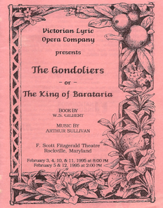 The Gondoliers program 1995